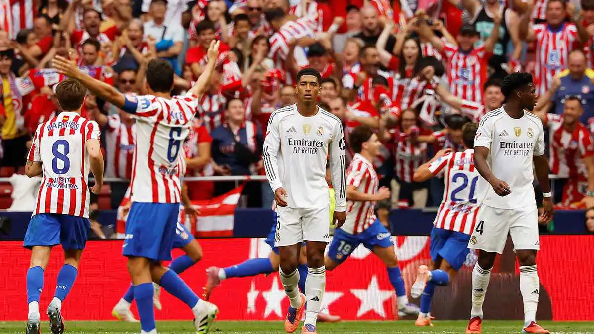 من مباراة ريال مدريد ضد أتلتيكو مدريد