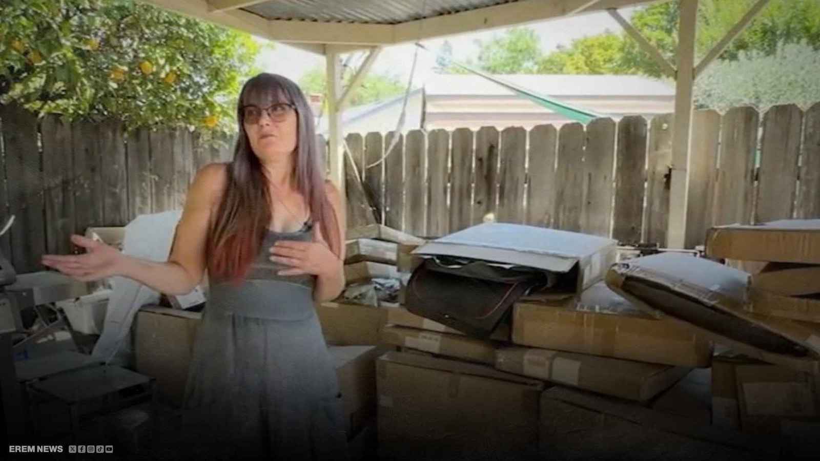 "طوفان طرود" يقتحم منزل أمريكية بسبب خدعة "بائع صيني" (فيديو إرم)