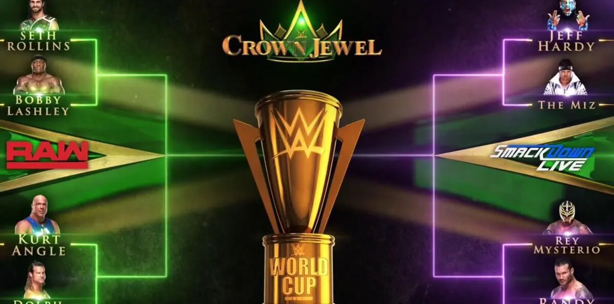 موعد عرض WWE Crown Jewel في السعودية والقنوات الناقلة وأبرز النزالات