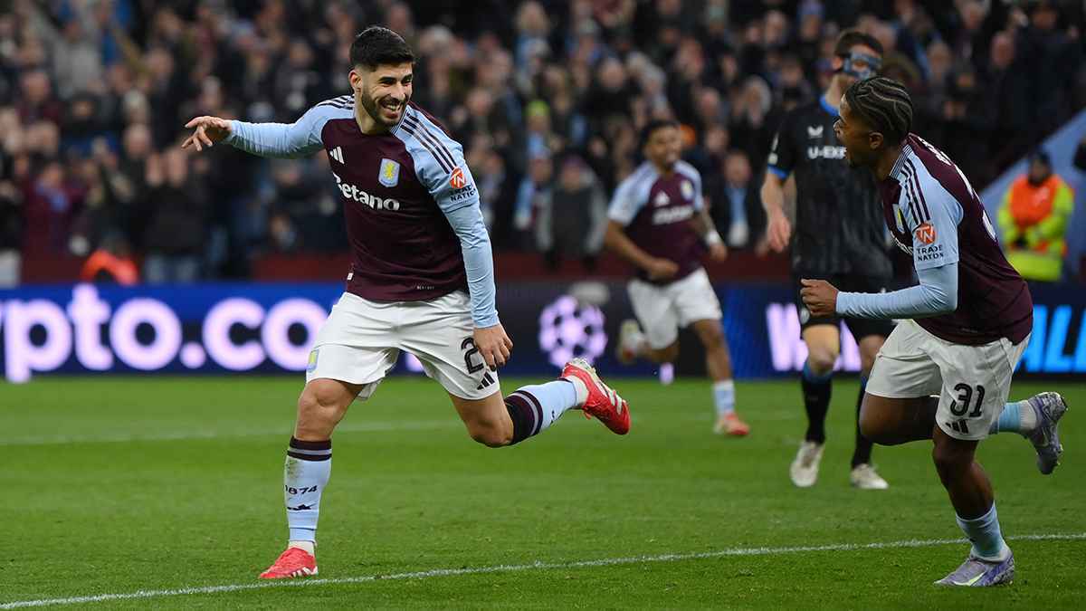 أسينسيو يقود أستون فيلا لمواجهة باريس سان جيرمان في دوري أبطال أوروبا (فيديو)