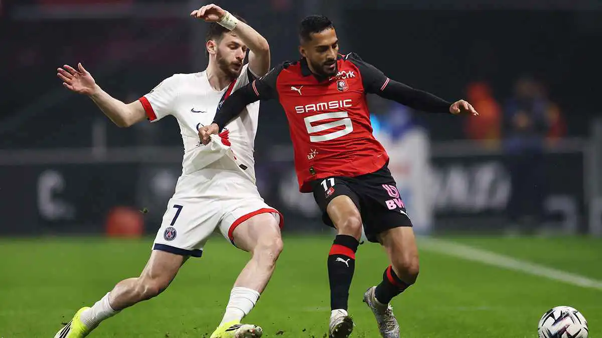 هدف صاروخي.. موسى التعمري يمزق شباك باريس سان جيرمان (فيديو)