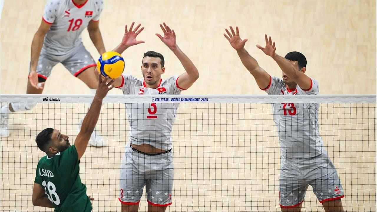 بعد الإطاحة بمصر.. موعد مباراة تونس والتشيك في ثمن نهائي مونديال الكرة الطائرة