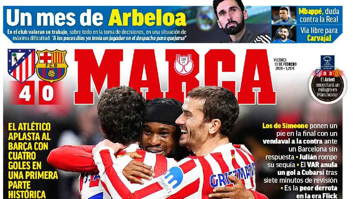 عناوين الصحف الرياضية العالمية: عاصفة أتلتيكو مدريد وتعثر آرسنال وشكوك مبابي