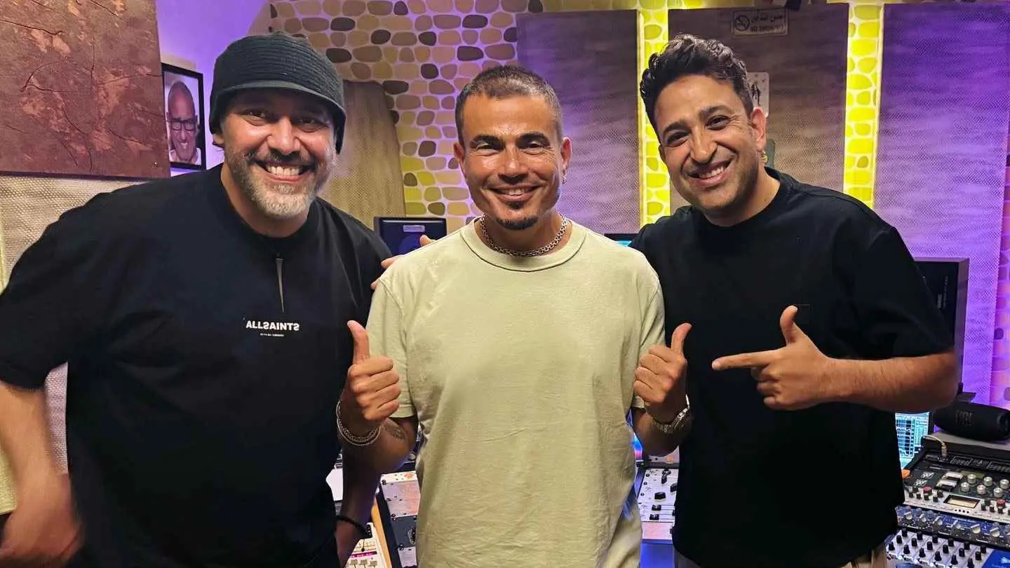 "ابتدينا".. "الهضبة" يعود مع عمرو مصطفى بعد غياب 6 سنوات (صور)