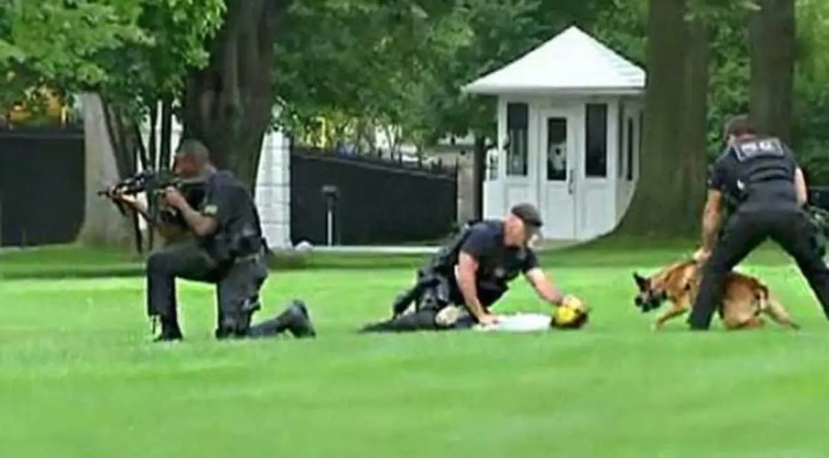 اعتقال امرأة مسلحة أمام البيت الابيض