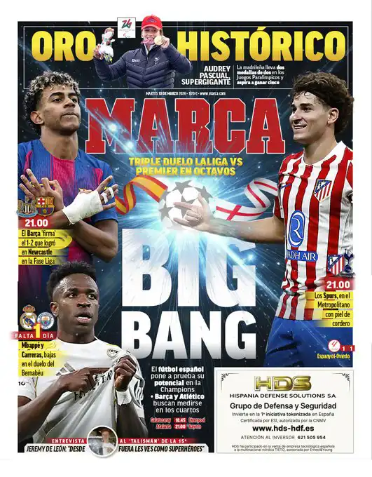 غلاف صحيفة ماركا