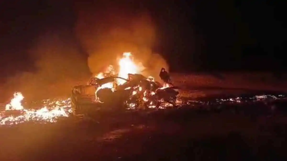 مصرع 8 إيرانيين في حادث اصطدام خلال تهريب وقود (فيديو)