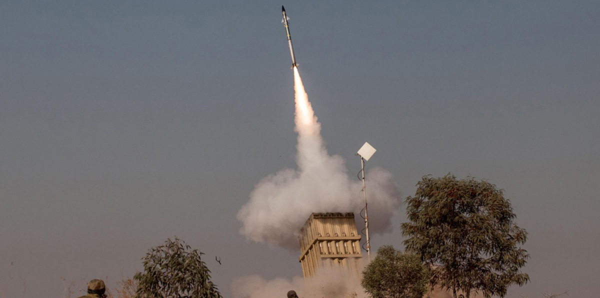 اعتراض صواريخ أطلقت من غزة باتجاه إسرائيل (صور)