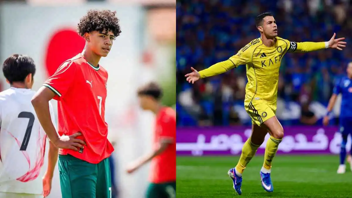 بعمر 15 عامًا فقط.. كريستيانو جونيور يفوق والده في الطول (صورة)