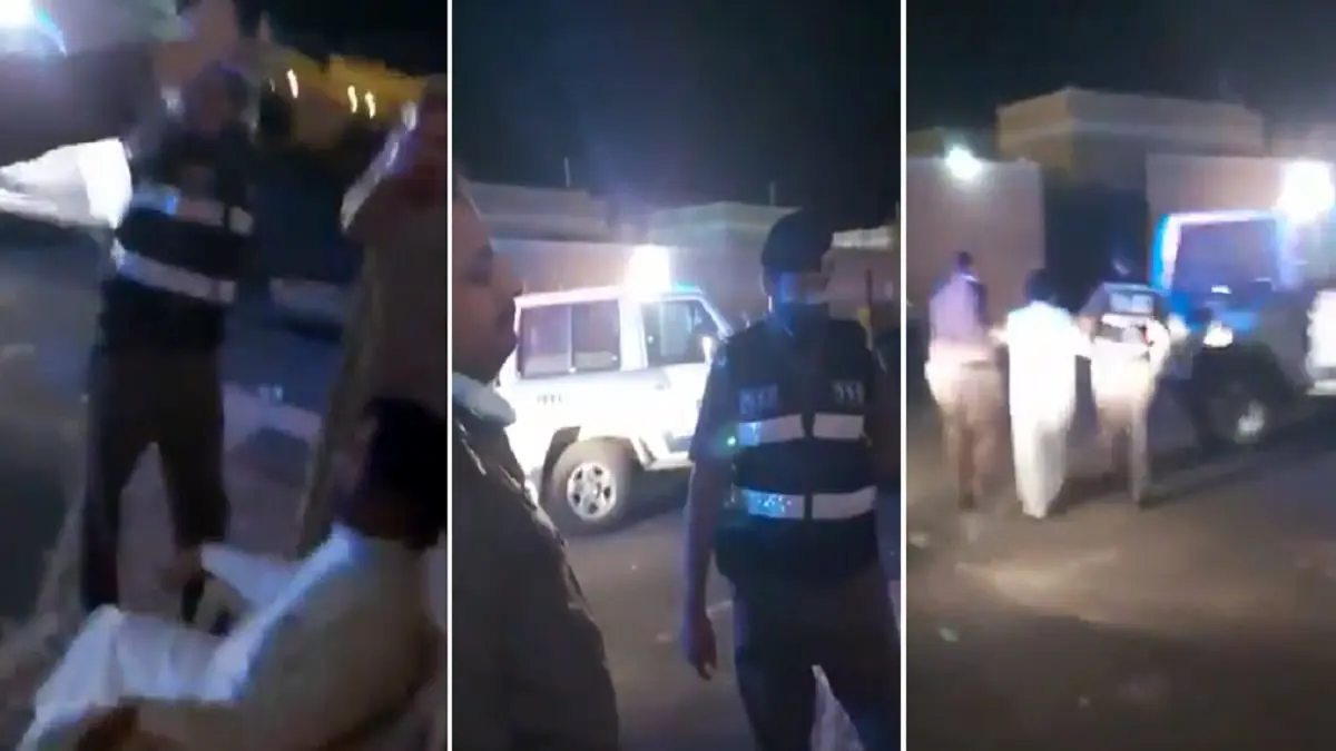 توقيف سعودي رفض التجاوب مع الشرطة خلال منع التجول في جازان(فيديو)