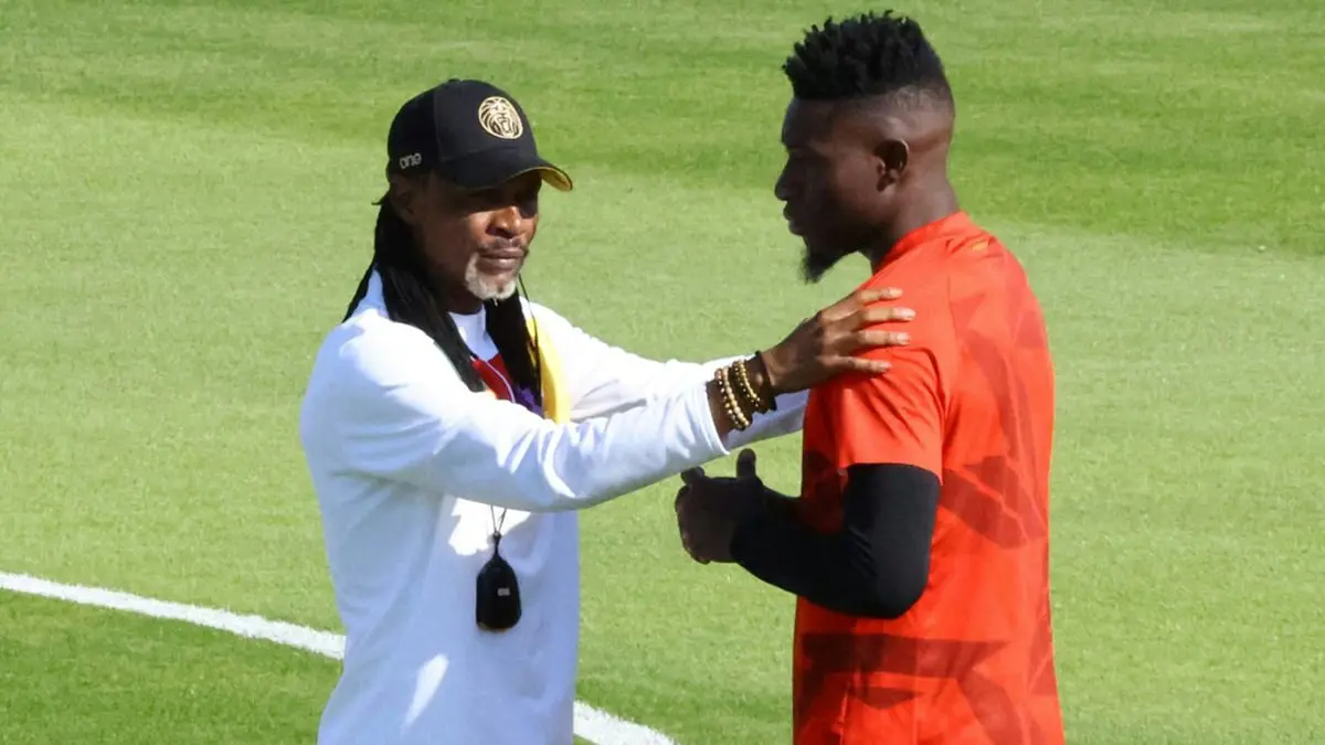 سونغ مدرب الكاميرون يكشف حقيقة "الخلاف الجديد" مع أونانا