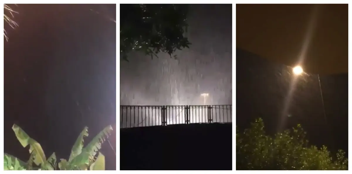 مشاهد خلابة من الأمطار الغزيرة في حائل السعودية