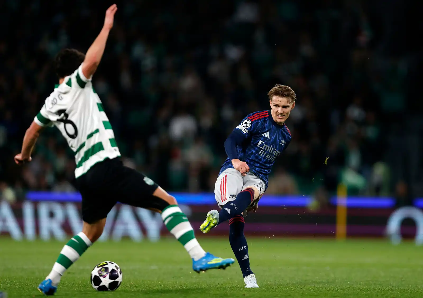 من مباراة آرسنال وسبورتينغ لشبونة