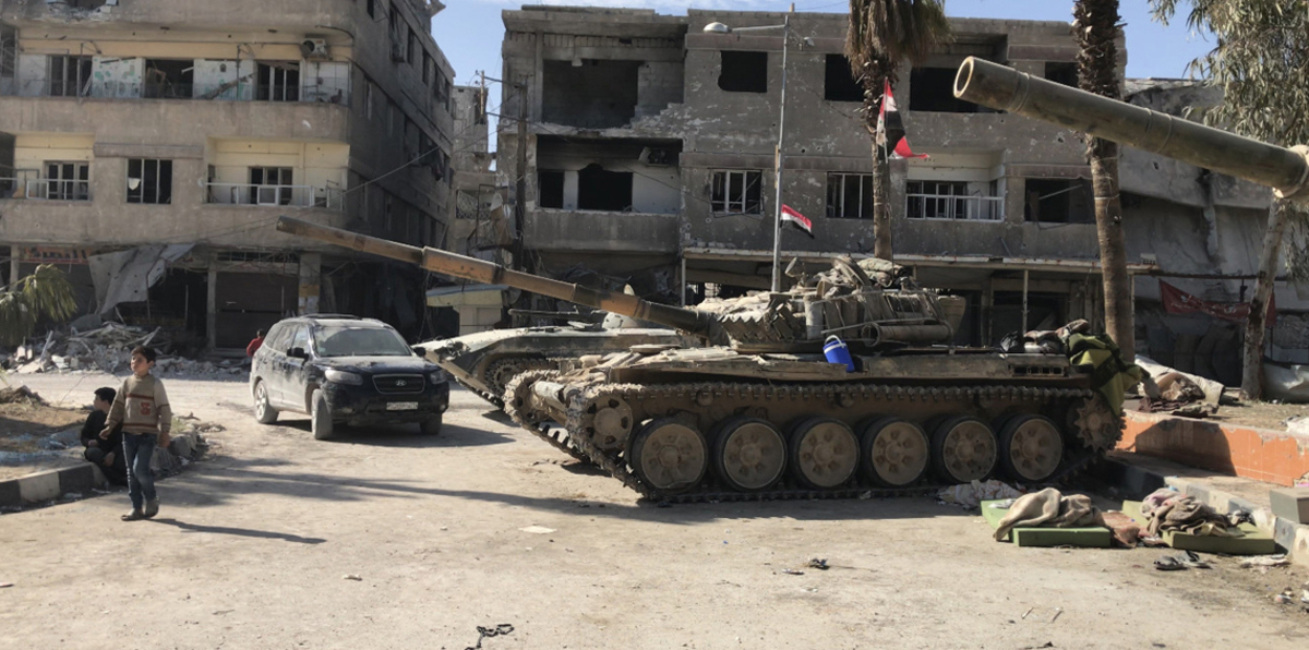 التلفزيون السوري: الجيش يعلن خلو الغوطة الشرقية من المسلحين