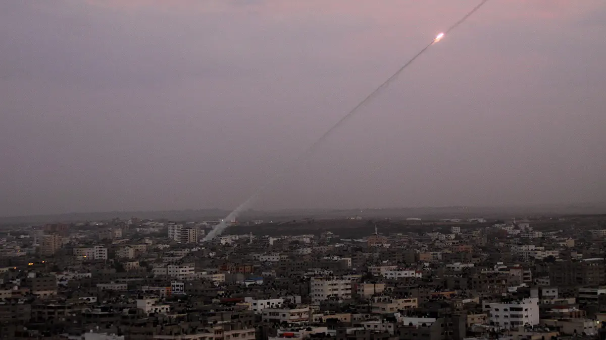 إطلاق صاروخ من غزة على مستوطنة إسرائيلية‎