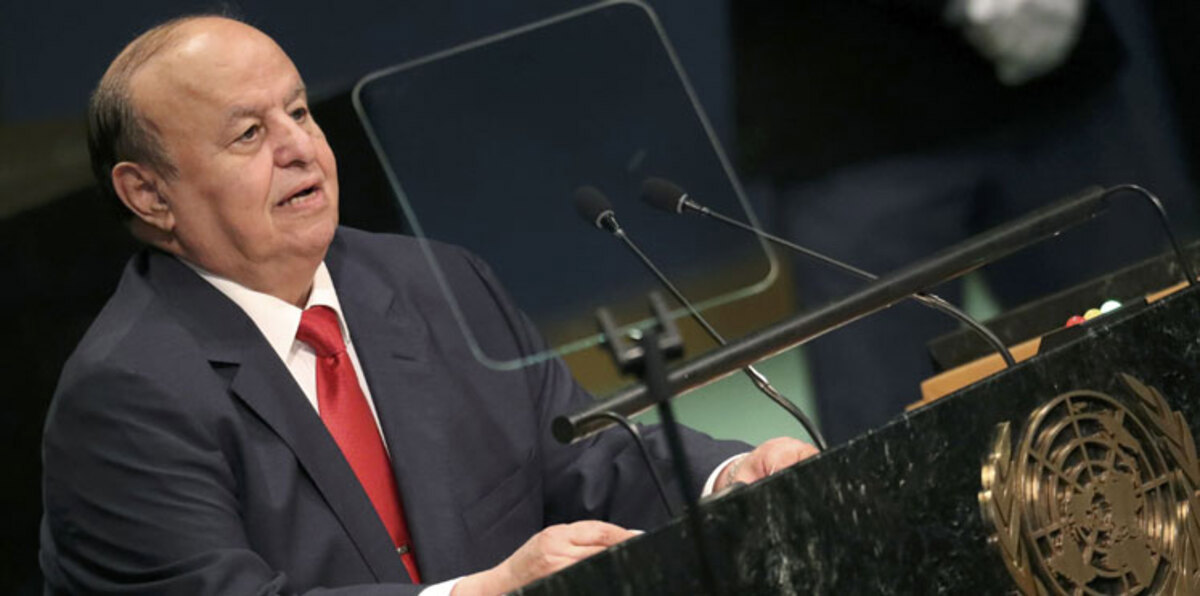 الرئيس اليمني يتعهد بإنقاذ بلاده من براثن إيران