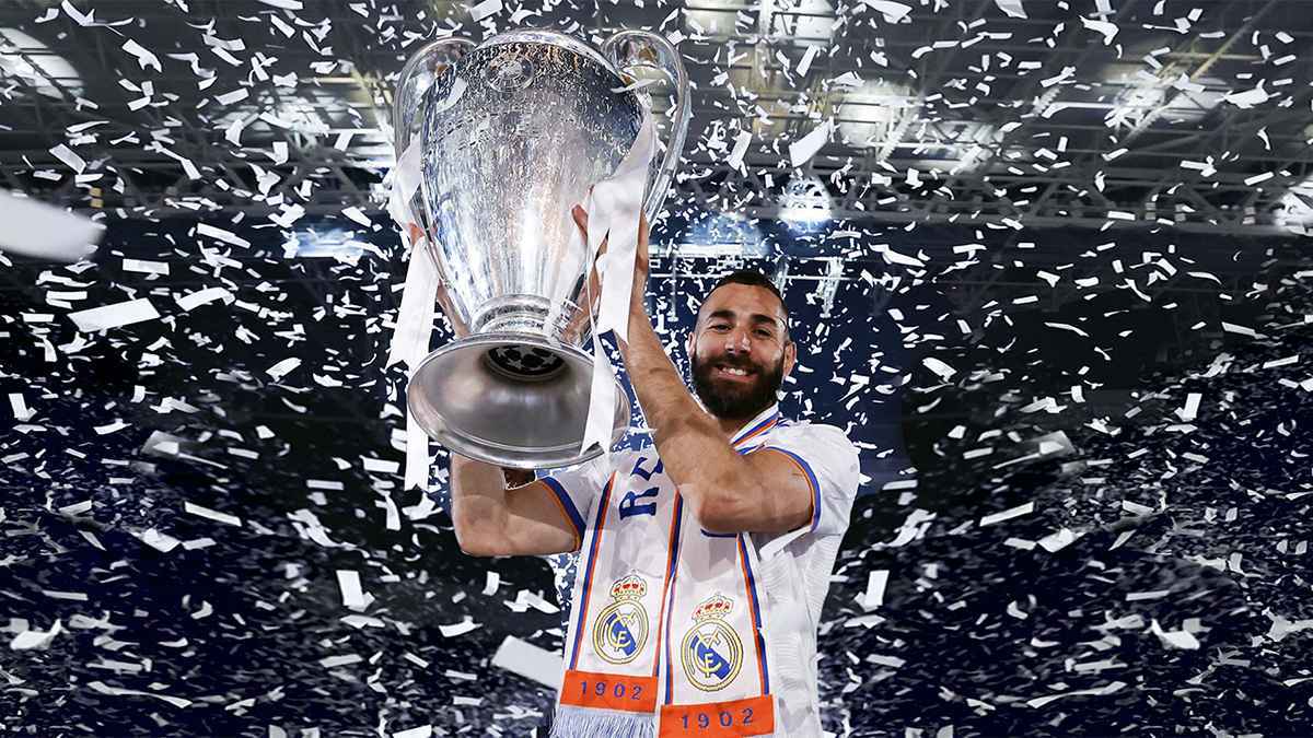 بالتمر ورباط اليد.. كريم بنزيما يتحسر على ريال مدريد (صورة)