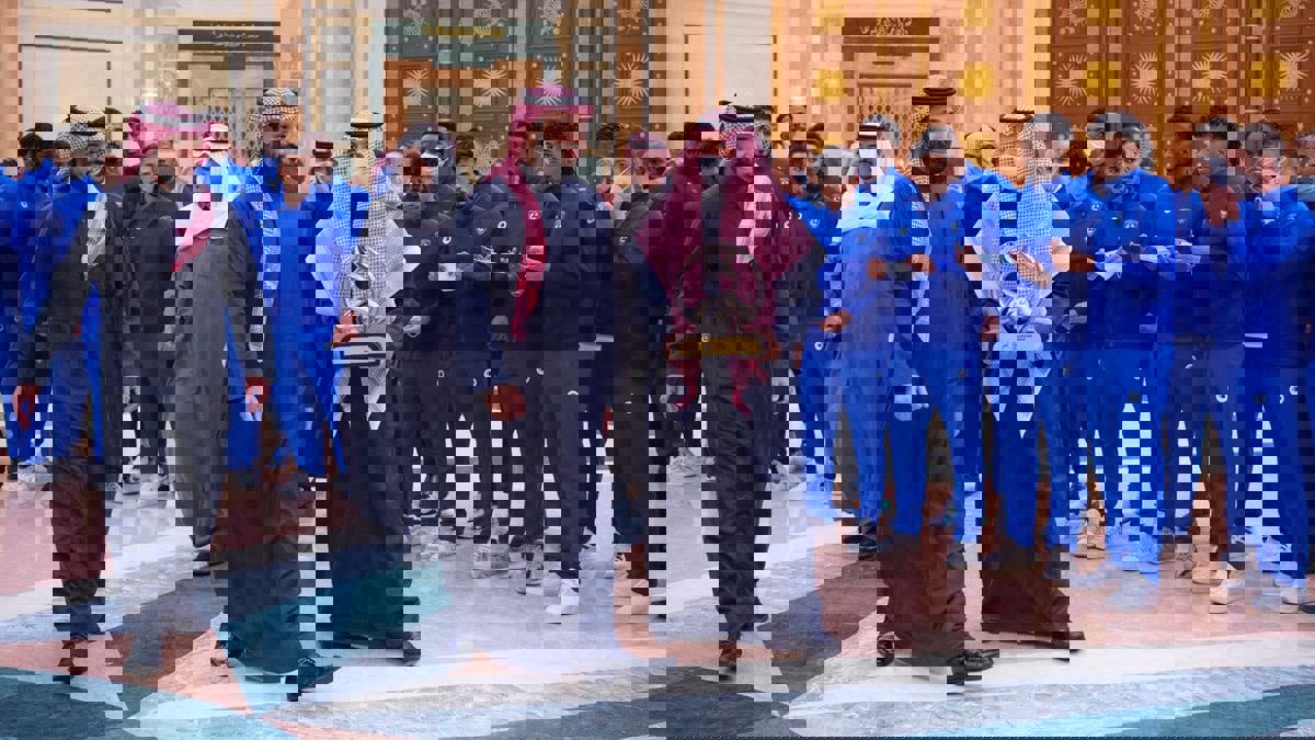 ماذا قال محمد بن سلمان للاعبي الهلال أثناء استقباله لهم؟