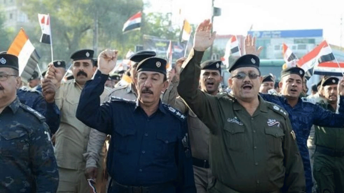 لأول مرة.. تظاهرة أمنيّة في كربلاء دعمًا للمحتجين العراقيين