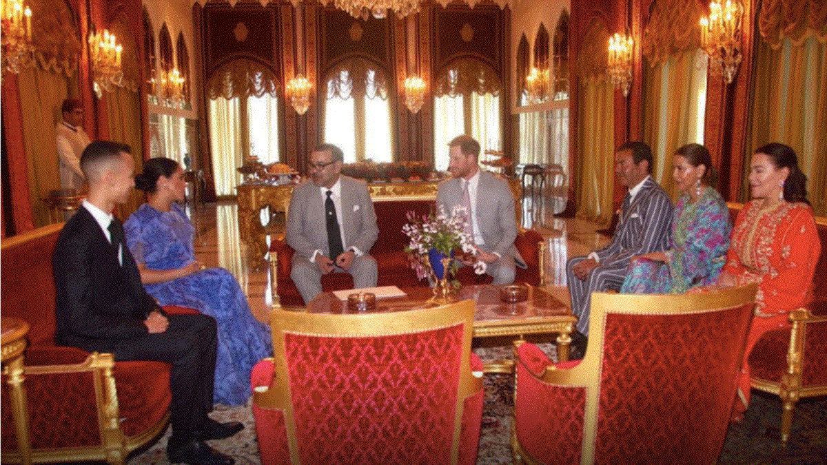 هاري وميغان يختتمان زيارة للمغرب بحفل شاي أقامه الملك محمد السادس