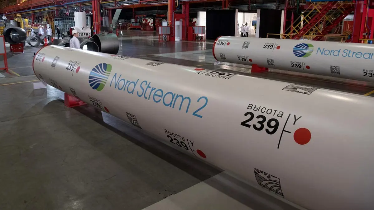 تسرب الغاز من خط أنابيب ستريم 2 الروسي إلى بحر البلطيق