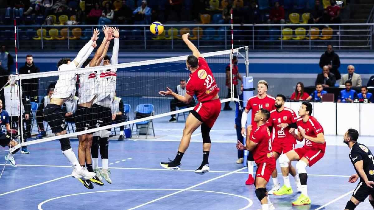 الأهلي بطلاً للسوبر المصري للكرة الطائرة على حساب الزمالك 