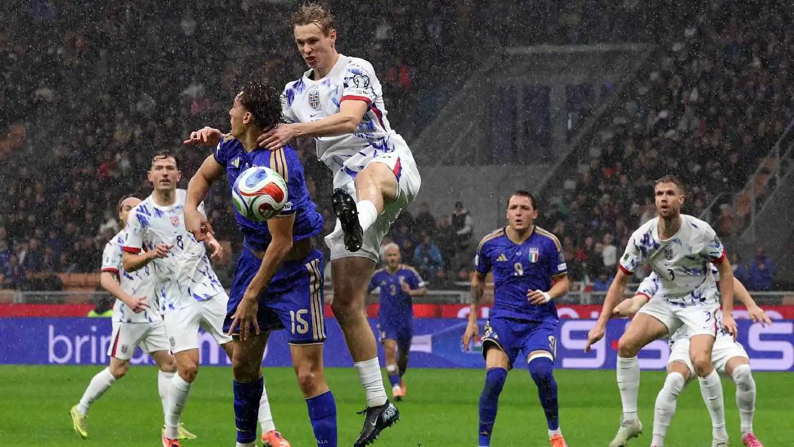 ملخص وأهداف ورجل مباراة إيطاليا والنرويج في تصفيات كأس العالم 2026