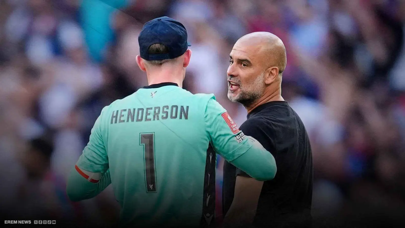 انفعال وصراخ.. حرب كلامية بين غوارديولا وحارس كريستال بالاس