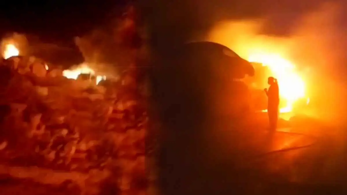 مستوطنون يحرقون منازل ومركبات فلسطينيين في اقتحام قرية برقا (فيديو)