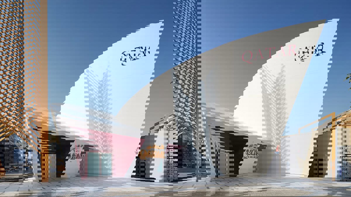 رغم إعداده على عجل.. جناح قطر يتألق كتحفة معمارية في إكسبو دبي (فيديو إرم)