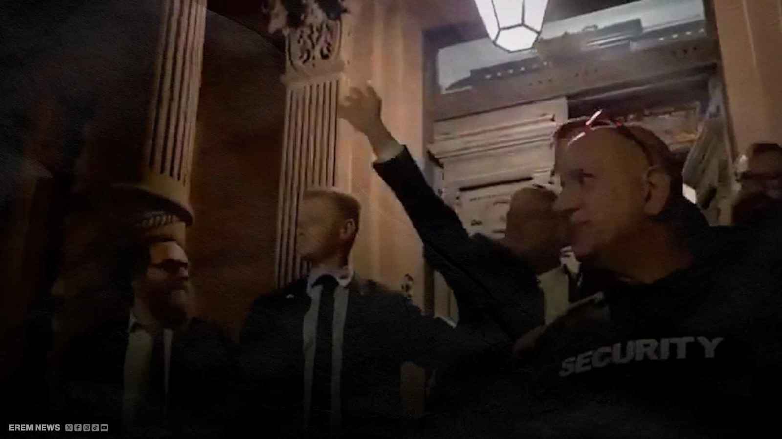 رشق بن غفير بعبوات المياه