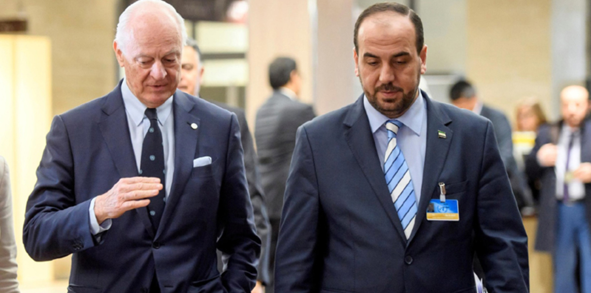 المعارضة السورية: عرضنا على دي ميستورا أفكارنا بتفصيل عن الحكم الانتقالي