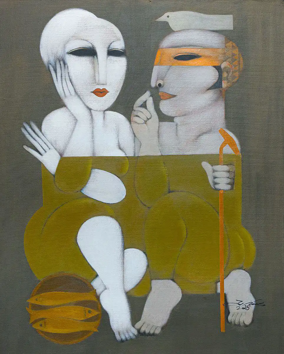 لوحة من معرض الفنان