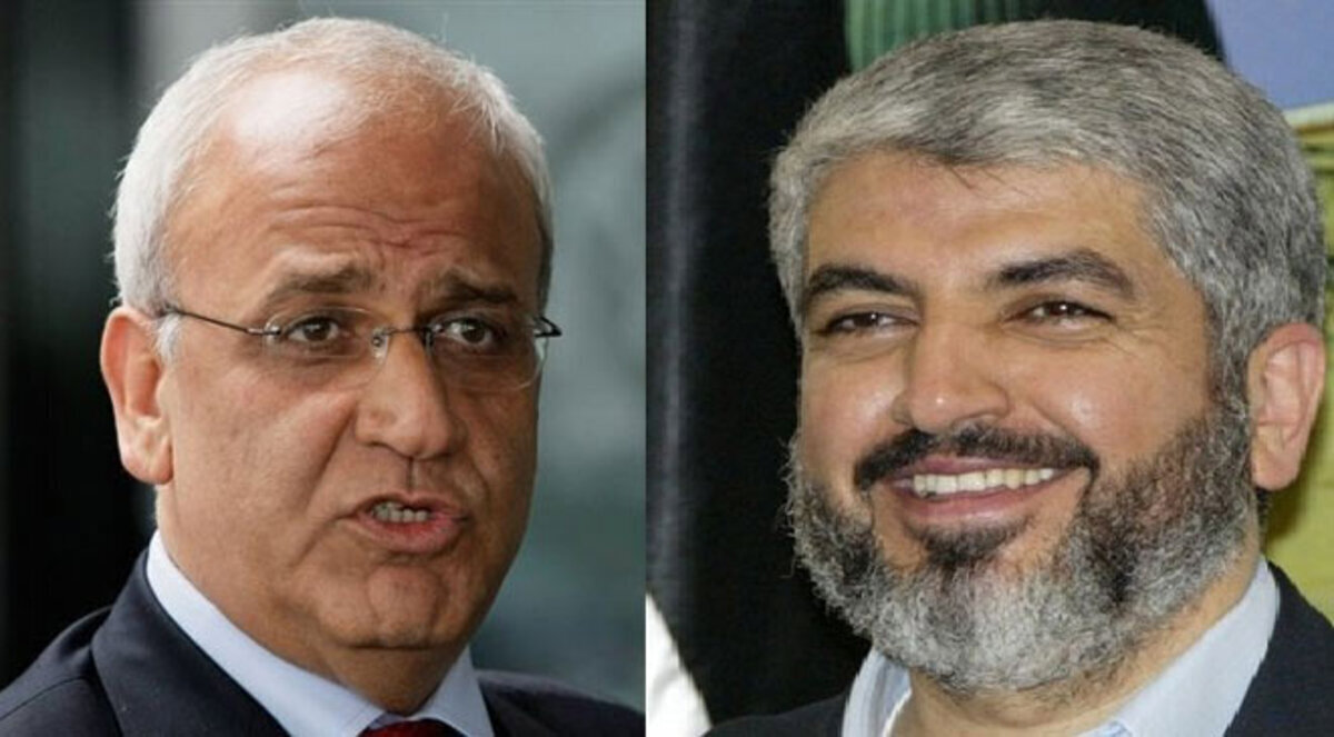 صائب عريقات يلتقي مشعل في الدوحة