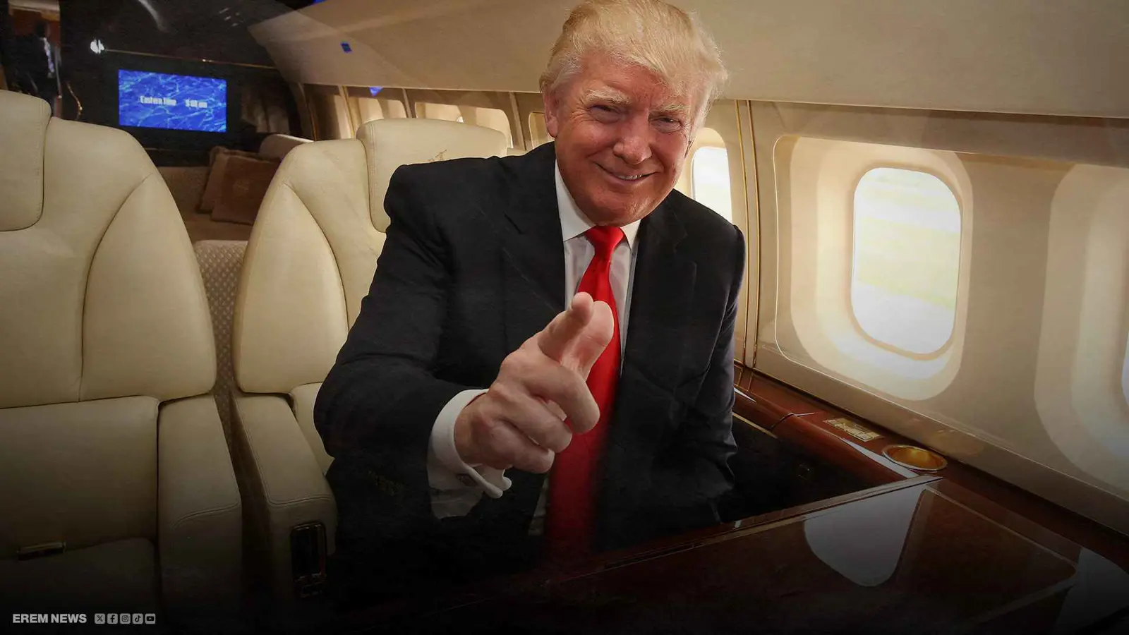 مقاعد مطلية بالذهب.. حفيدة ترامب تستعرض تفاصيل طائرة جدها الفارهة