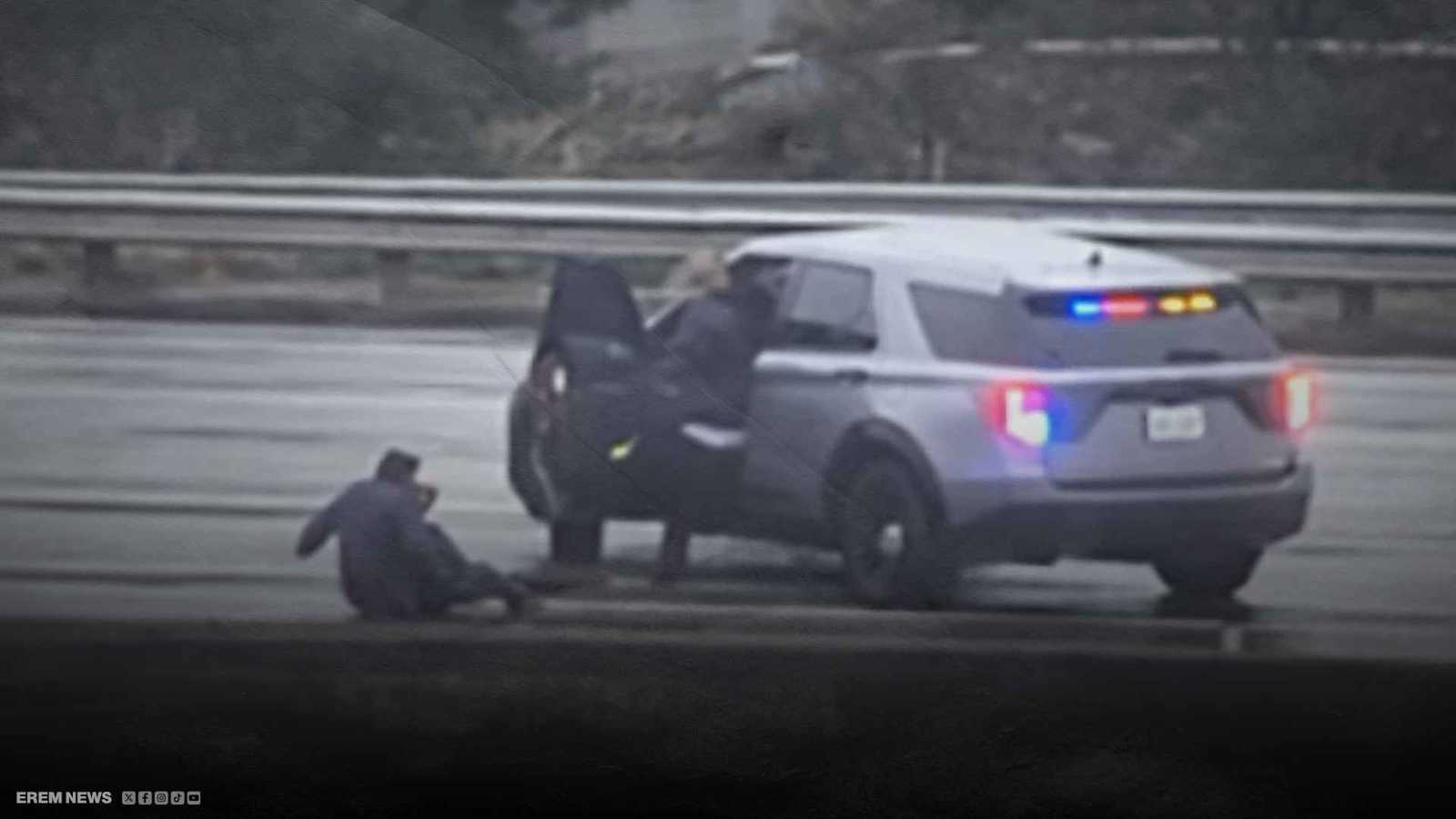 مشهد على طريقة "GTA".. رجل يسرق سيارة شرطة ويشعل الجدل (فيديو إرم)