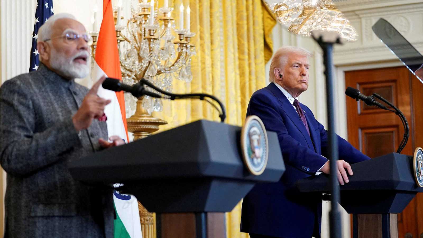 "لم ننتهِ من الاتفاق".. ترامب يلوّح برسوم جمركية أعلى على الهند