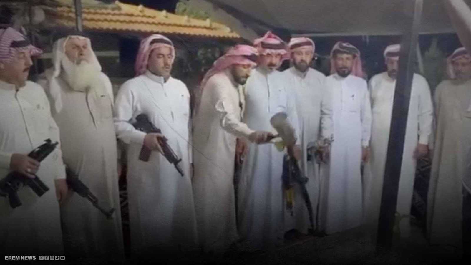 عشائر بدوية تسكب القهوة