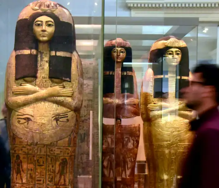 مومياء من مصر في المتحف البريطاني