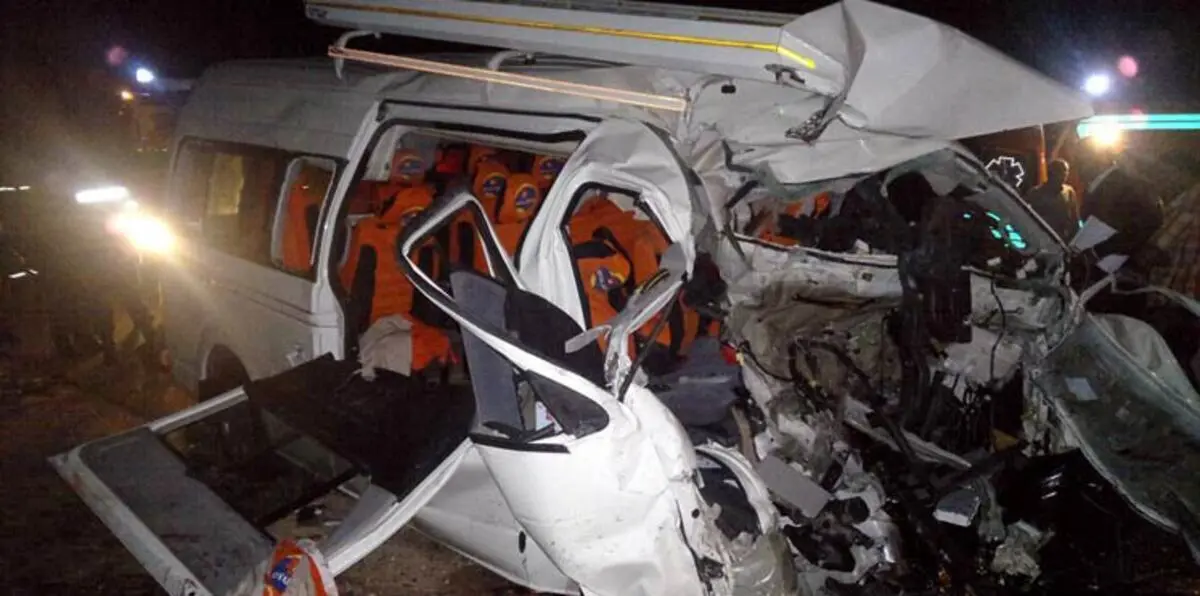 مقتل 12 شخصًا في حادث تصادم  جنوب القاهرة