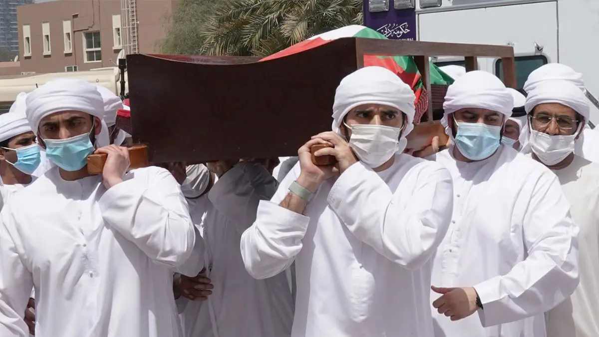 ‎ تشييع ودفن الشيخ حمدان بن راشد في دبي (فيديو وصور)