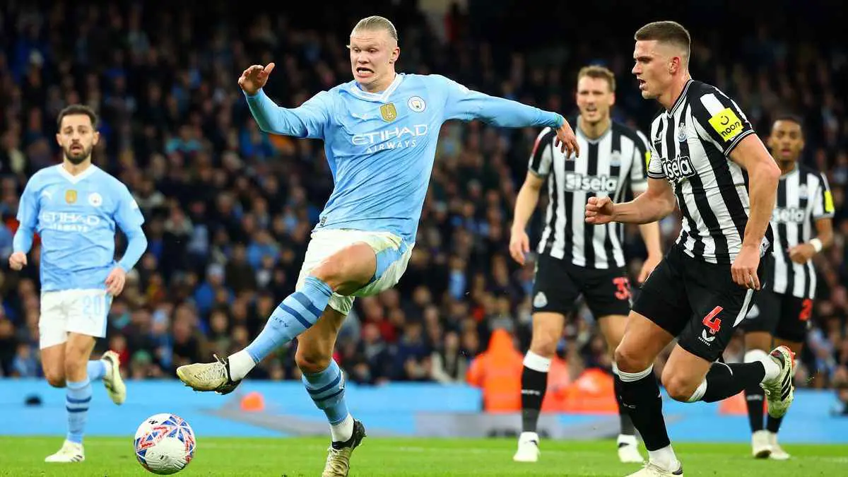 مباراة سابقة بين مانشستر سيتي ونيوكاسل