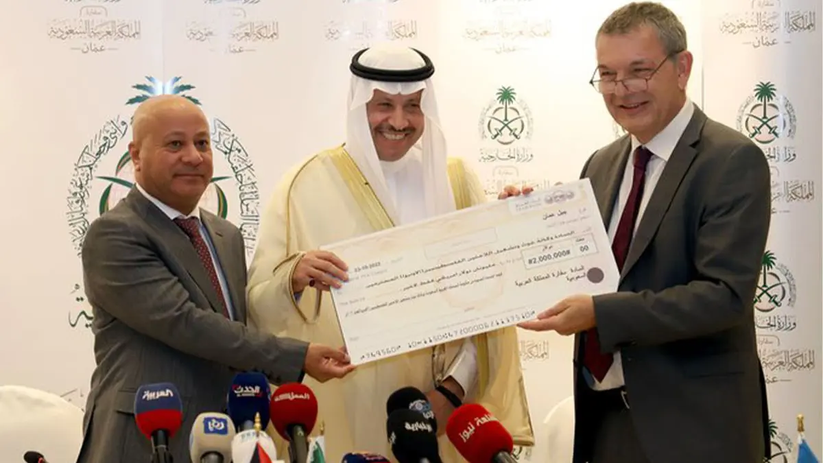  السعودية تدعم "الأونروا" بـ27 مليون دولار