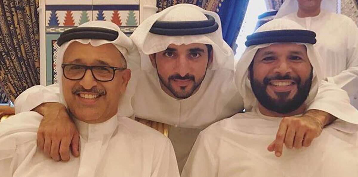 حمدان بن محمد ينشر صورة تجمع يوسف السركال ومروان بن غليطة