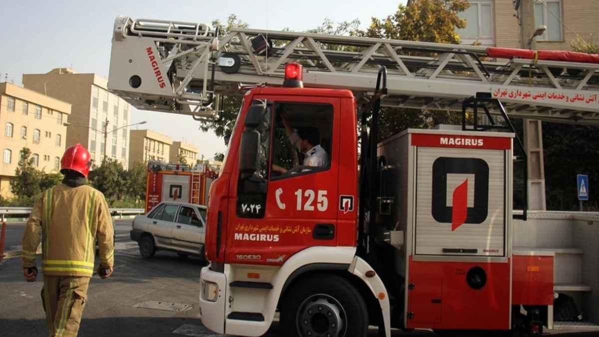 جرحى بحريق ضخم في أكبر مصنع شرق طهران (فيديو)