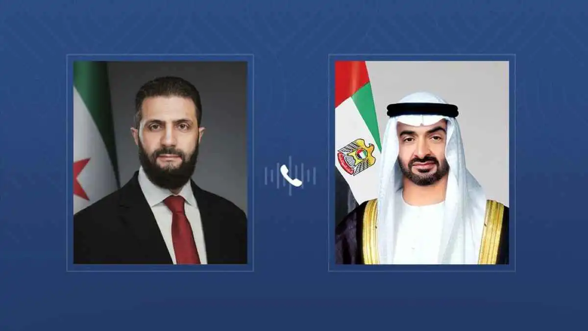 الشرع يتضامن مع الإمارات ويدين الاعتداءات الإيرانية
