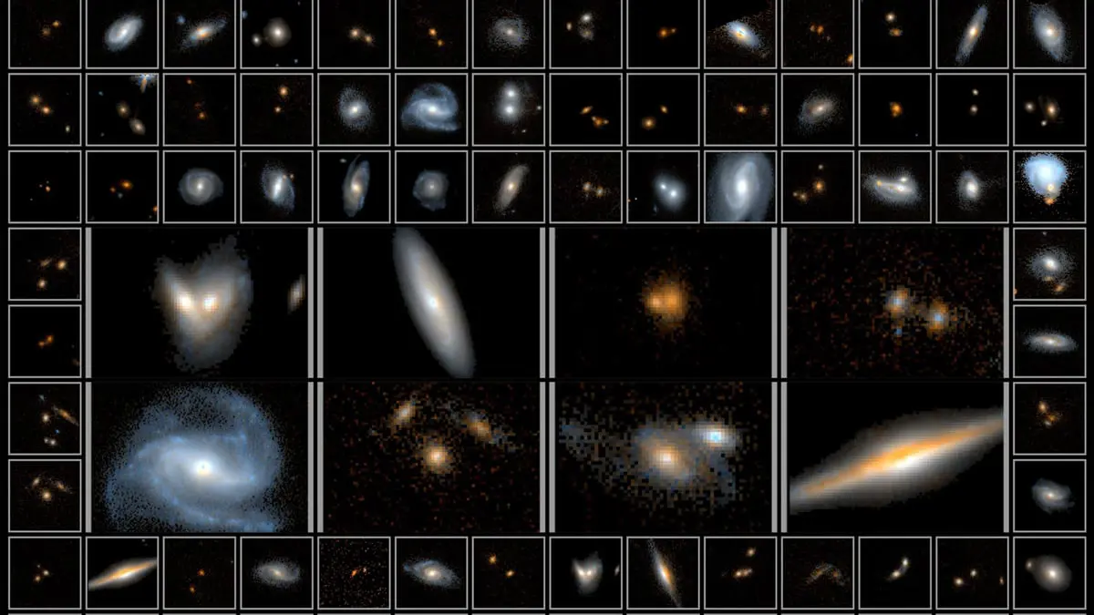 مسبار "هابل" ينشر أكبر صورة للمجرات
