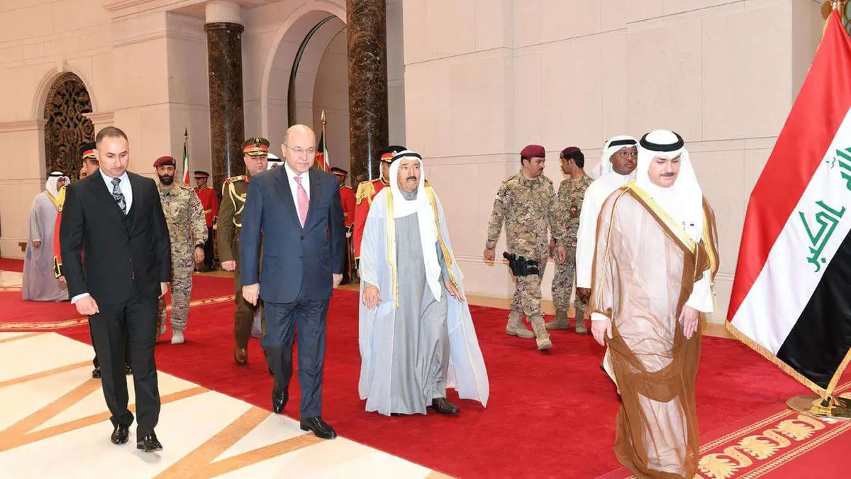 أمير الكويت في بغداد وسط توتر متصاعد في المنطقة
