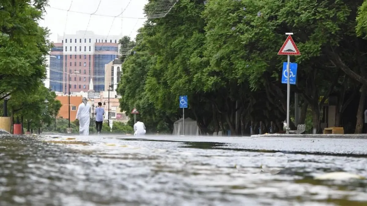 السعودية..  أمطار عسير تواصل الهطول وسط تحذيرات الدفاع المدني (صور)