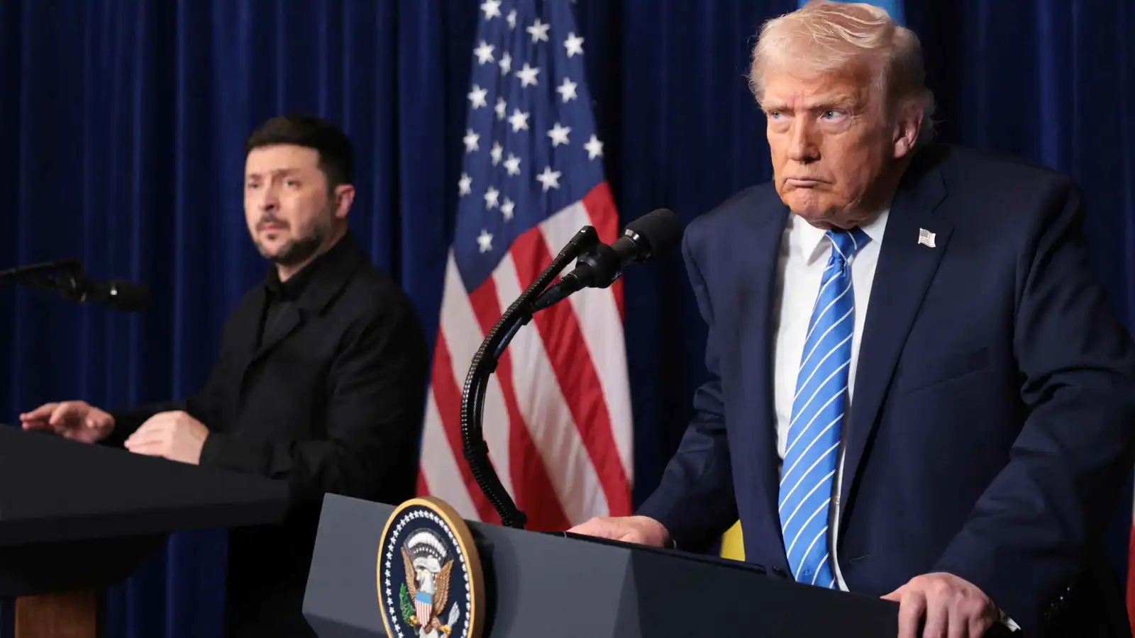 بعد لقاء زيلينسكي.. ترامب يبدي استعداده لزيارة أوكرانيا بشرط (فيديو)